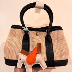 Stylish Black and Cream Women's Handbag